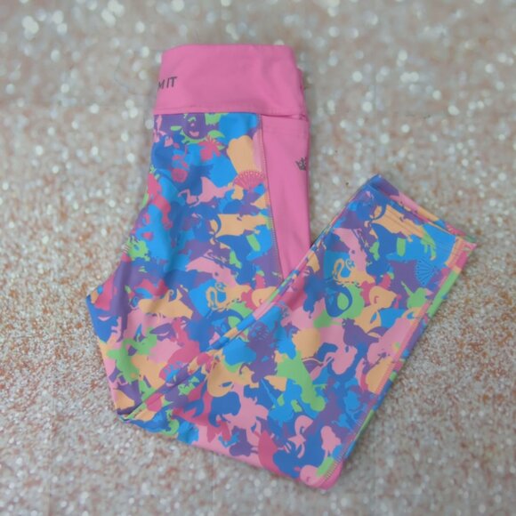 Disney x Black Milk Womens S Dream It Princess Athletic Capri Pants - Picture 2 of 10